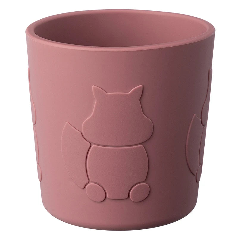 Silicone Baby Cup Cartoon Squirrel Leakproof Training Cup
