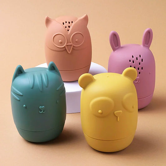 Cartoon Animal Silicone Bath Toys for Babies