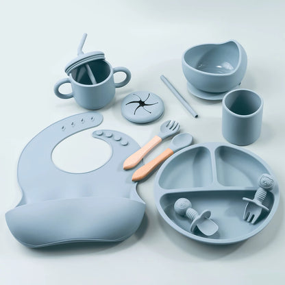 Baby Silicone Feeding Tableware Complete Set