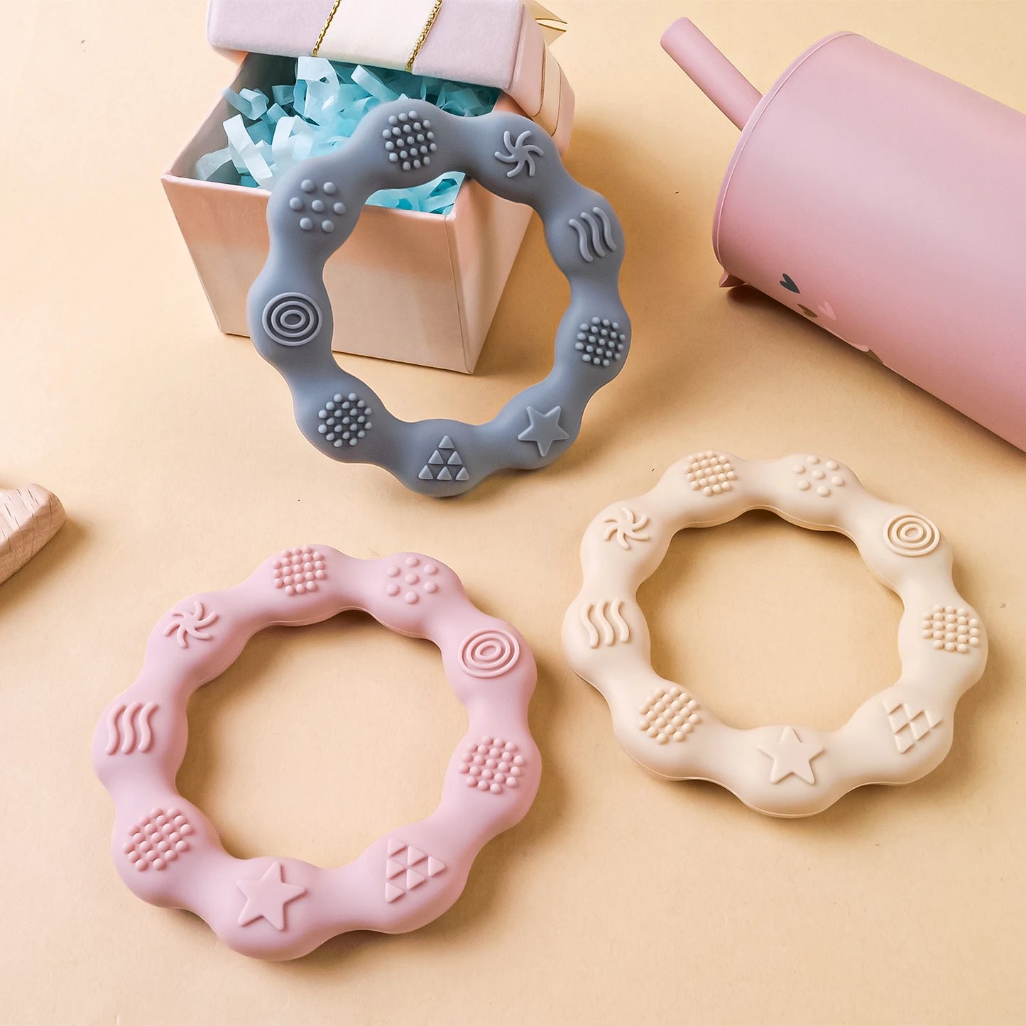 Baby Silicone Pacifier Relief Teether Toy