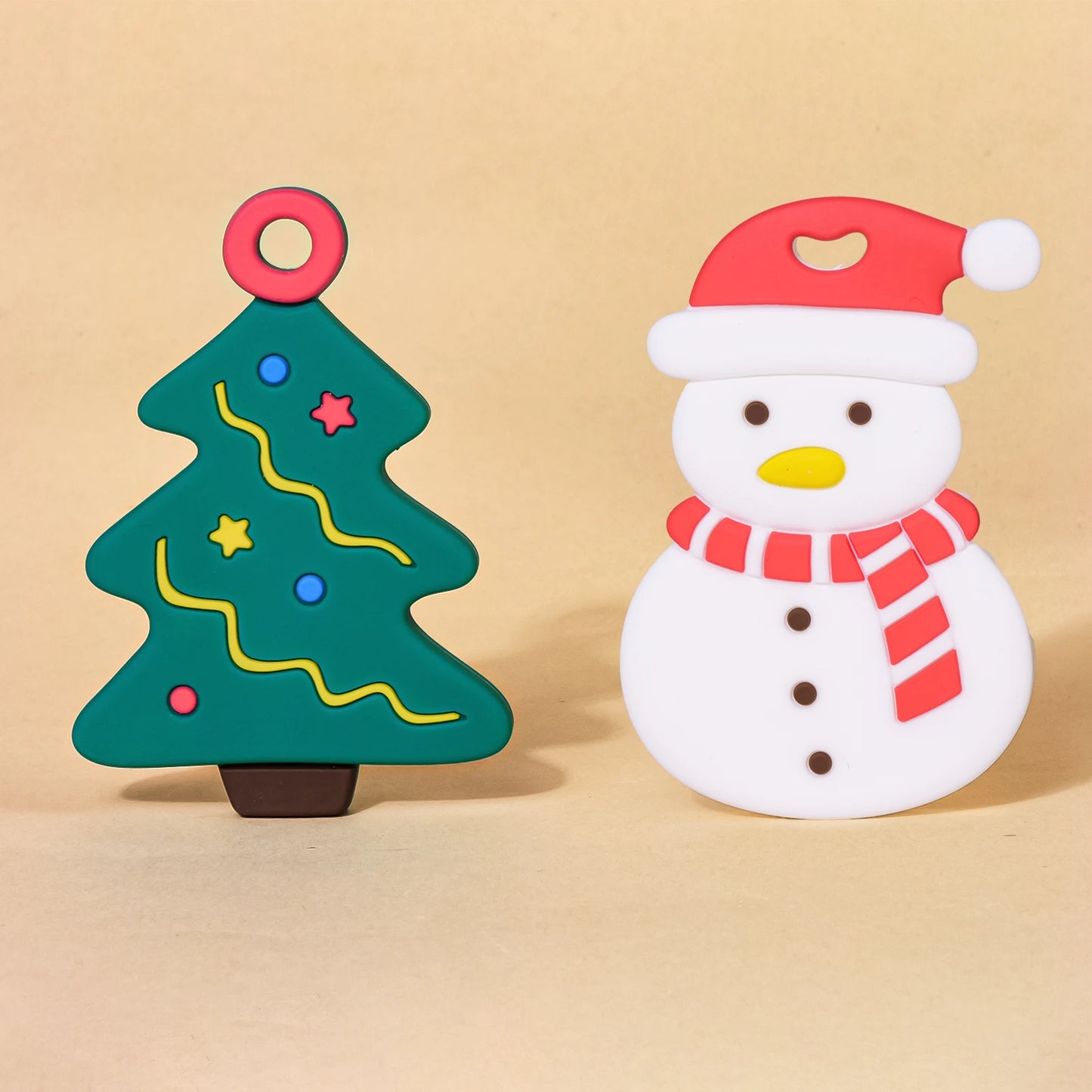 Baby Christmas Silicone Teether Gloves and Stick