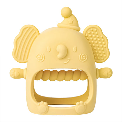 Silicone Elephant Baby Teether Mitten