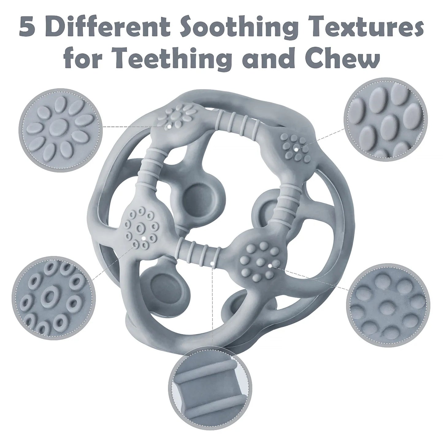 Silicone Baby Fidget Teether Toy