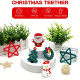 Baby Christmas Silicone Teether Gloves and Stick