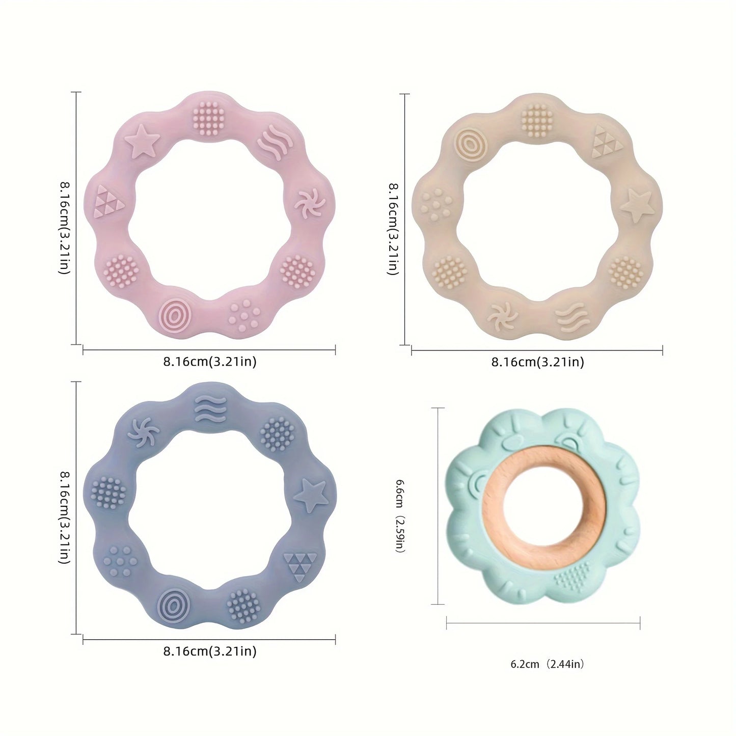 Baby Silicone Pacifier Relief Teether Toy