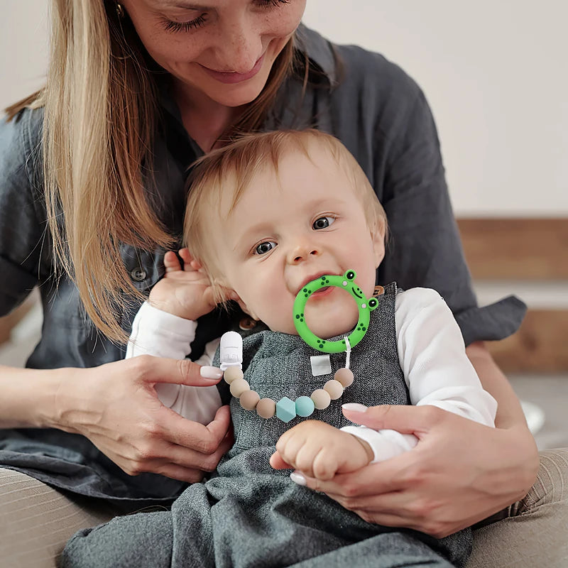 Multicolor Silicone Teething Ring for Infants