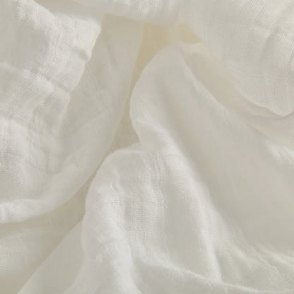 Plain White Muslin Baby Blanket Photo Background