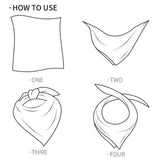 Cotton Muslin Baby Bib and Burp Cloth Scarf Set