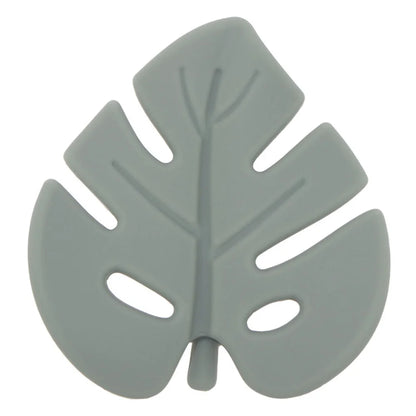 Silicone Leaf Baby Teether Rattle
