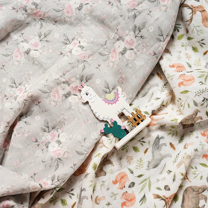 Digital Print Muslin Swaddle Blanket Gift Box