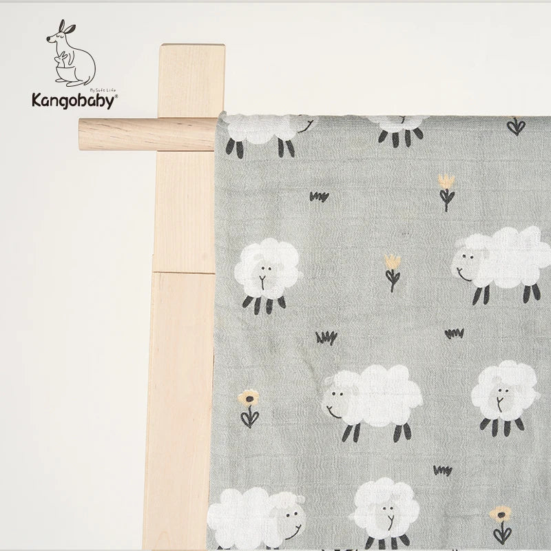 Bamboo Cotton Muslin Swaddle Nursing Cover Baby Wrap