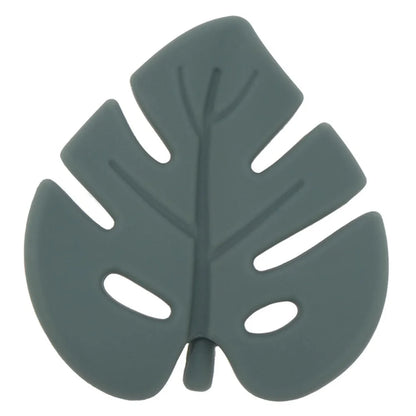 Silicone Leaf Baby Teether Rattle