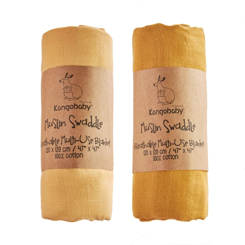 Floral Muslin Swaddle Blanket Set Colorful Design