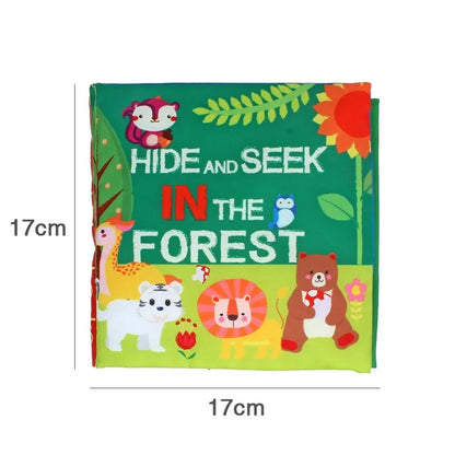 Baby Tail Cloth Book Early Learning Interactive Soft Book 0–36 Months