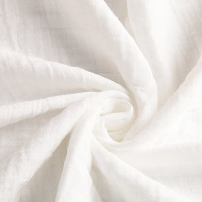 Plain White Muslin Baby Blanket Photo Background
