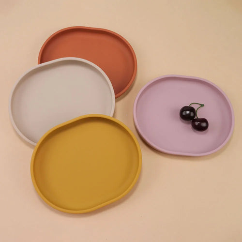 Baby Silicone Cartoon Suction Plate