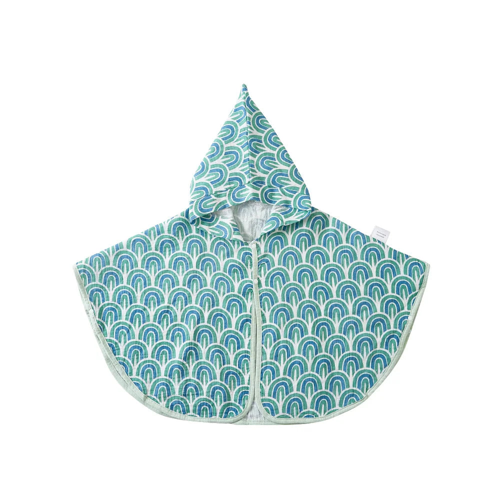 Cotton Muslin Hooded Baby Bath Towel Infant Swaddle
