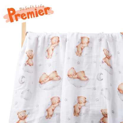High Density Digital Print Muslin Swaddle Blanket