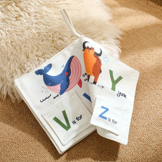 Baby Cloth Book Early Education English Word Learning Toy