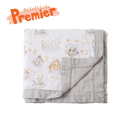 Thicker Bamboo Cotton Muslin Swaddle Baby Quilt