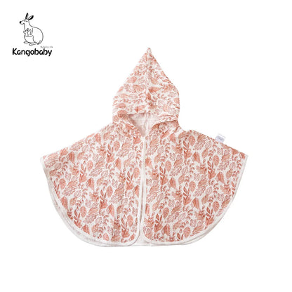 Cotton Muslin Hooded Baby Bath Towel Infant Swaddle