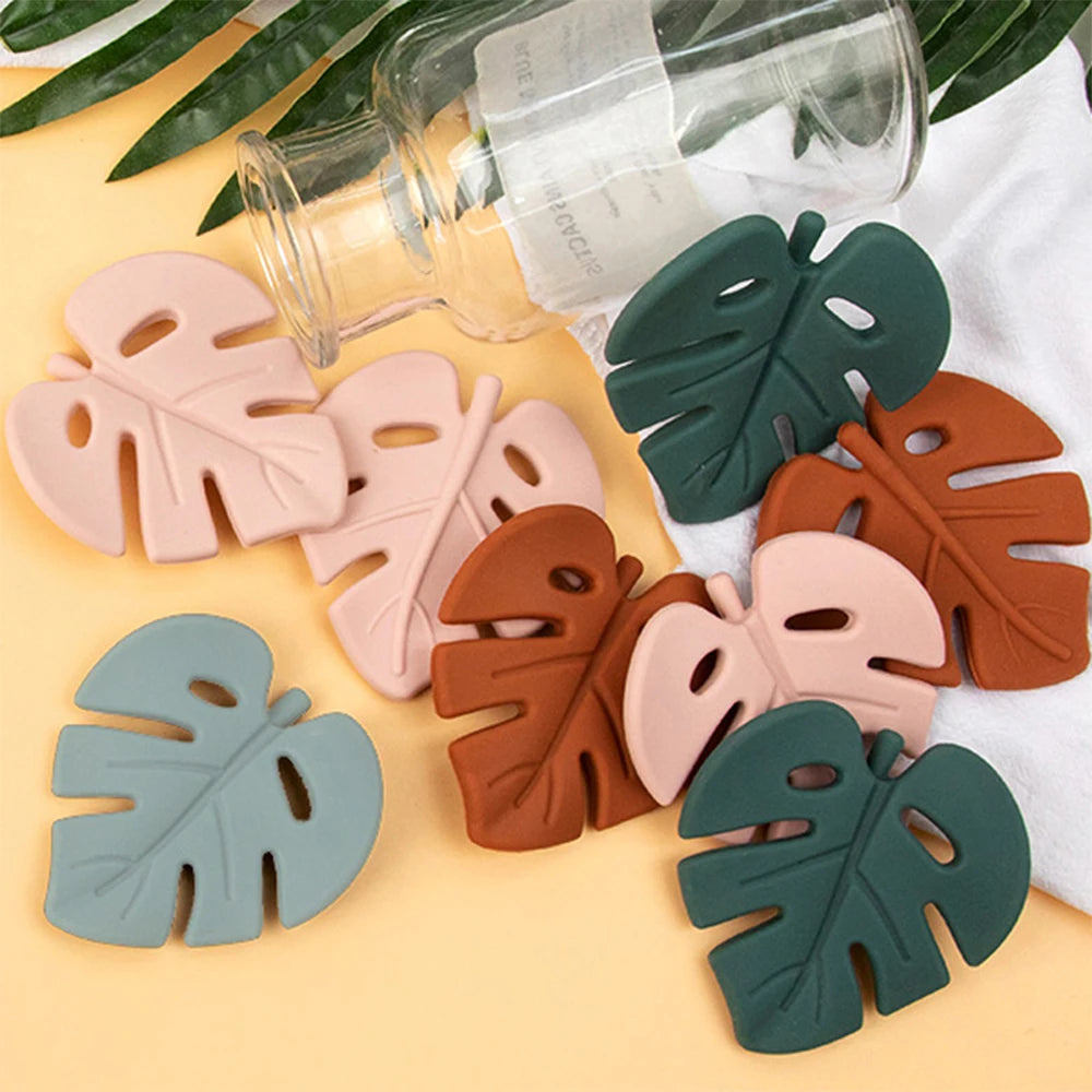 Baby Leaf Silicone Teether Set