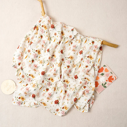 Digital Print Muslin Swaddle Blanket Gift Box