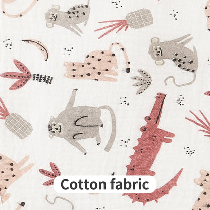 Breathable Cotton Muslin Baby Bib and Burp Cloth