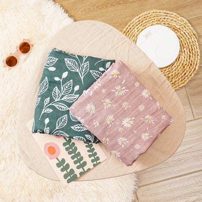 Baby Muslin Swaddle Set Breathable Cotton Blankets
