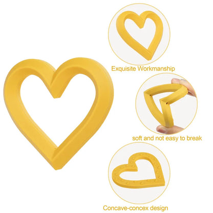 Silicone Heart Baby Teether Toy
