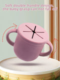Silicone Baby Snack Cup Portable Spill Resistant Easy Grip