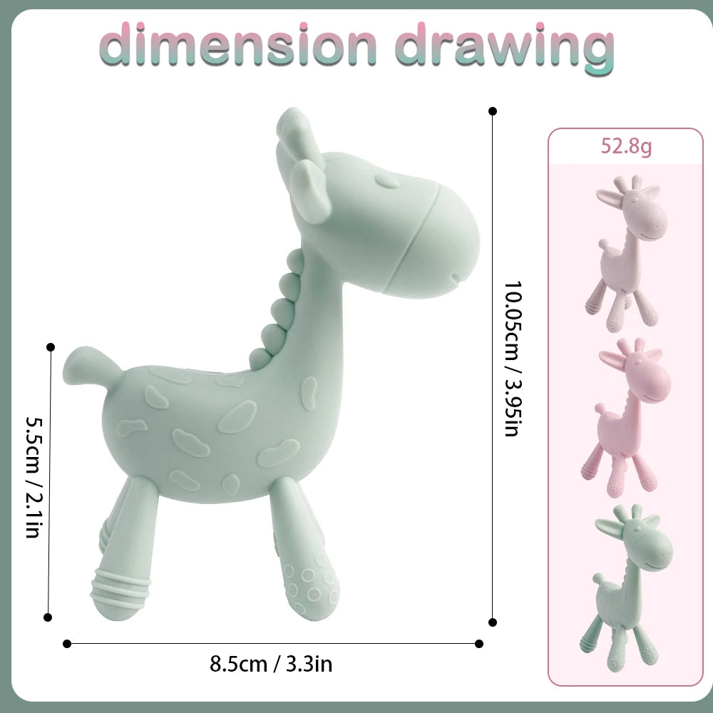 Baby Silicone Teether Cute Deer Design