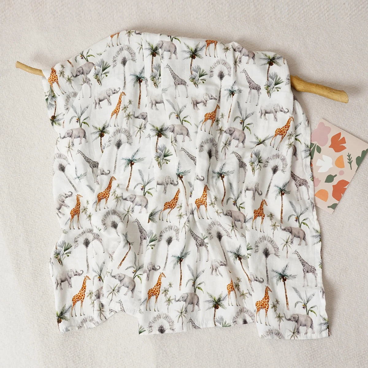 Digital Print Muslin Swaddle Blanket Gift Box