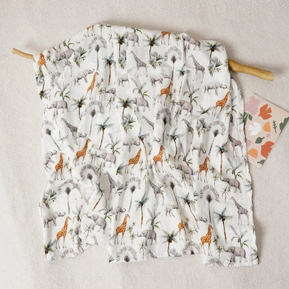 Digital Print Muslin Swaddle Blanket Gift Box