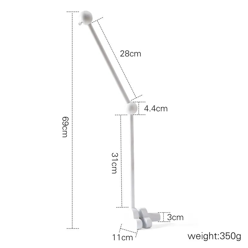 Wooden Cloud Bed Bell Bracket Mobile Holder for Newborns