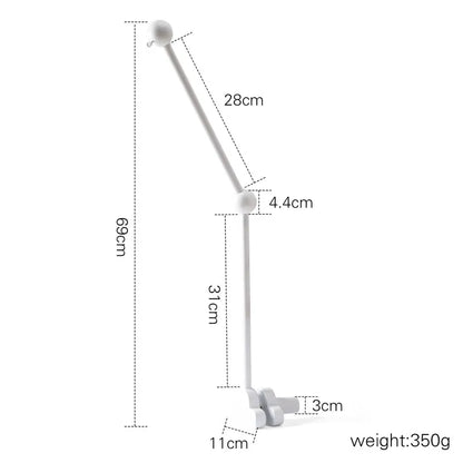 Wooden Cloud Bed Bell Bracket Mobile Holder for Newborns