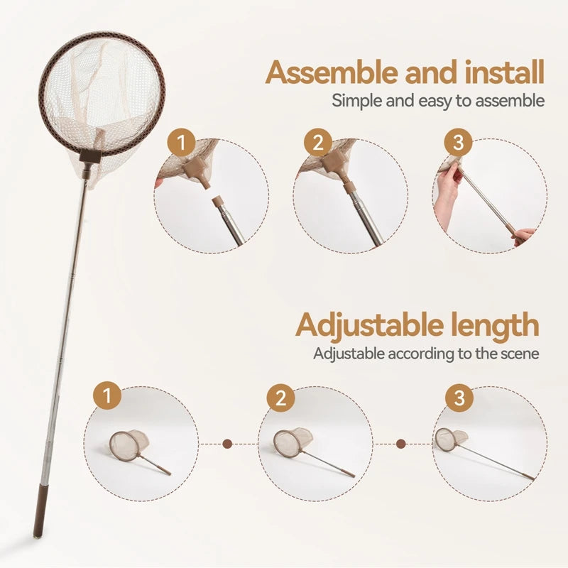 Kids Outdoor Exploration Set with Insect Net and Magnifying Glass