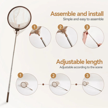 Kids Outdoor Exploration Set with Insect Net and Magnifying Glass