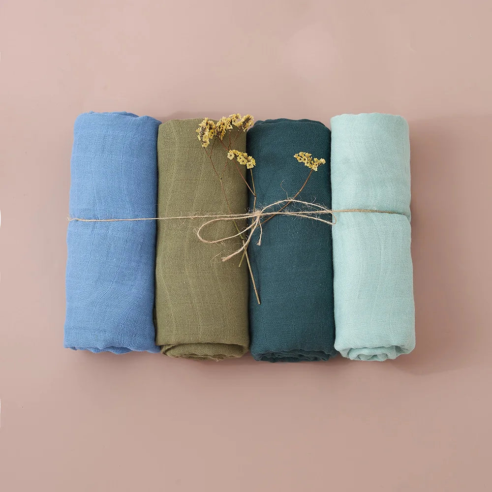 Multi Functional Muslin Swaddle Blanket Set for Newborn