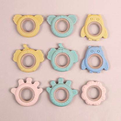Baby Silicone Ring Bracelet Teether