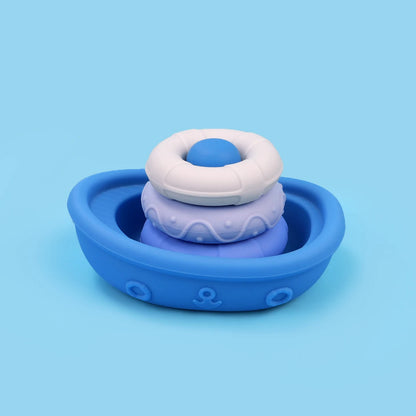 Silicone Floating Boat Bath Toys for Toddlers