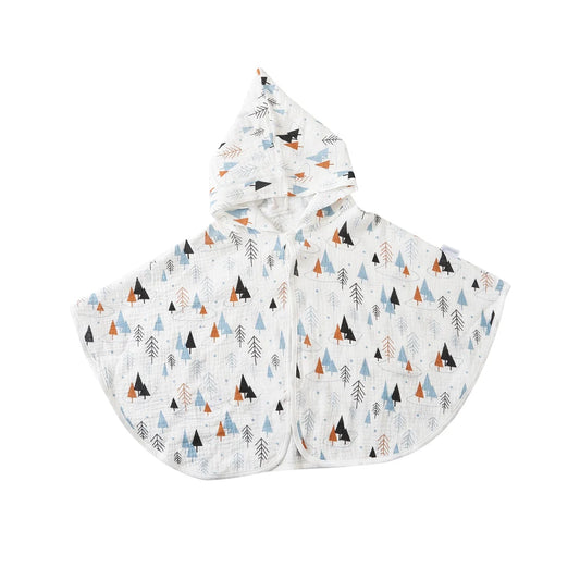 Cotton Muslin Hooded Baby Bath Towel Infant Swaddle