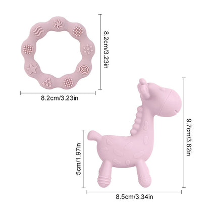 Baby Silicone Teething Rings Soft Toy