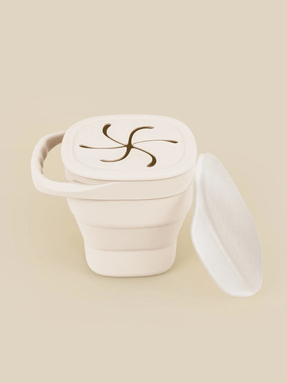 Portable Baby Silicone Snack Cup Box