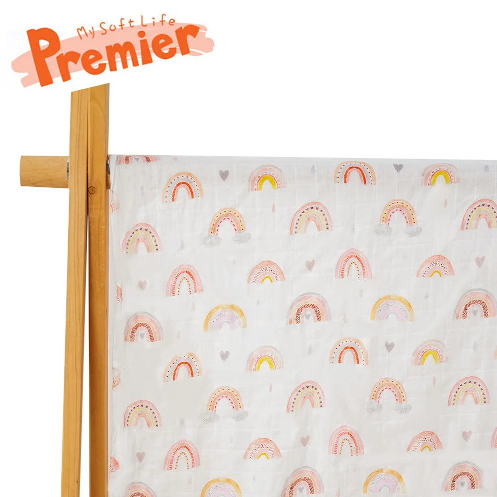 High Density Digital Print Muslin Swaddle Blanket