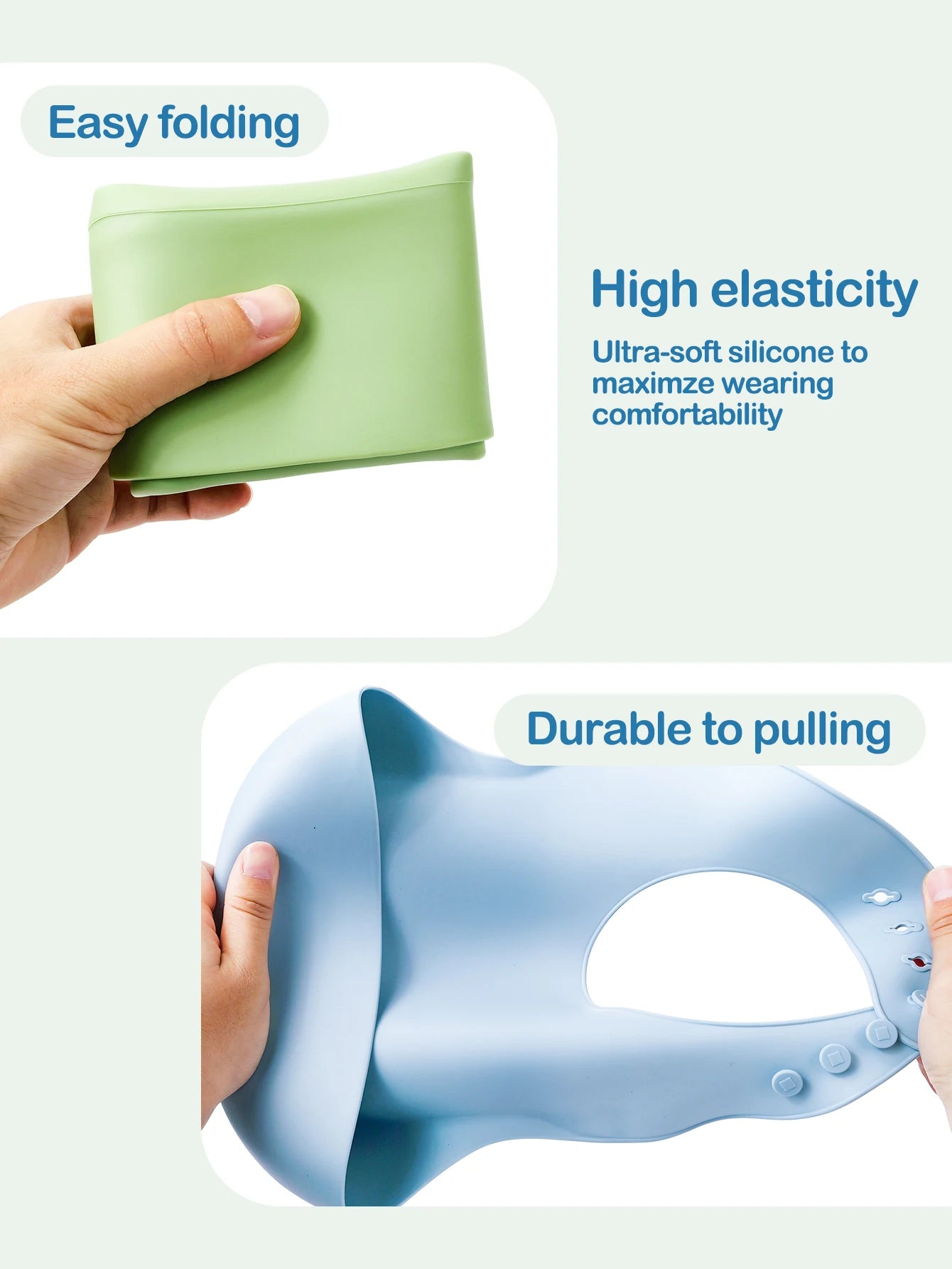 Silicone Baby Bib Waterproof Soft Feeding Burp Cloth