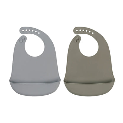 Easy Clean Baby Silicone Eating Bibs