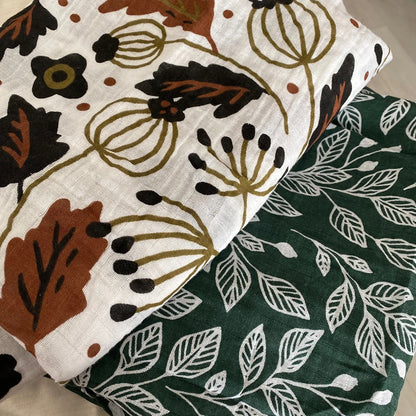 Cotton Muslin Baby Swaddle Pack Infant Blankets