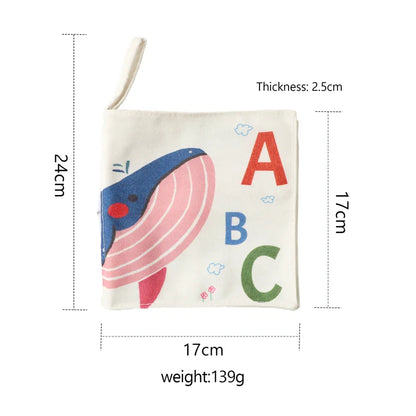 Baby Cloth Book Early Education English Word Learning Toy