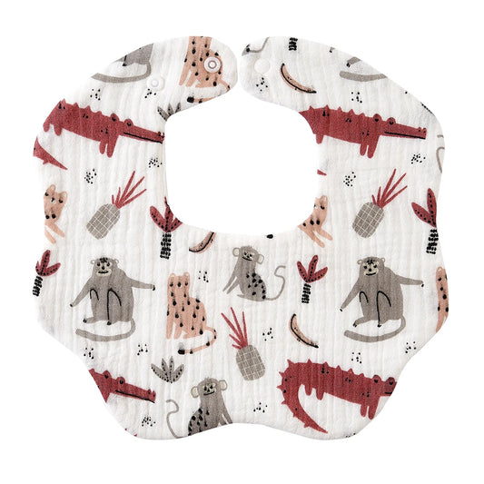Crepe Cotton Muslin Baby Feeding Bib and Burp Cloth